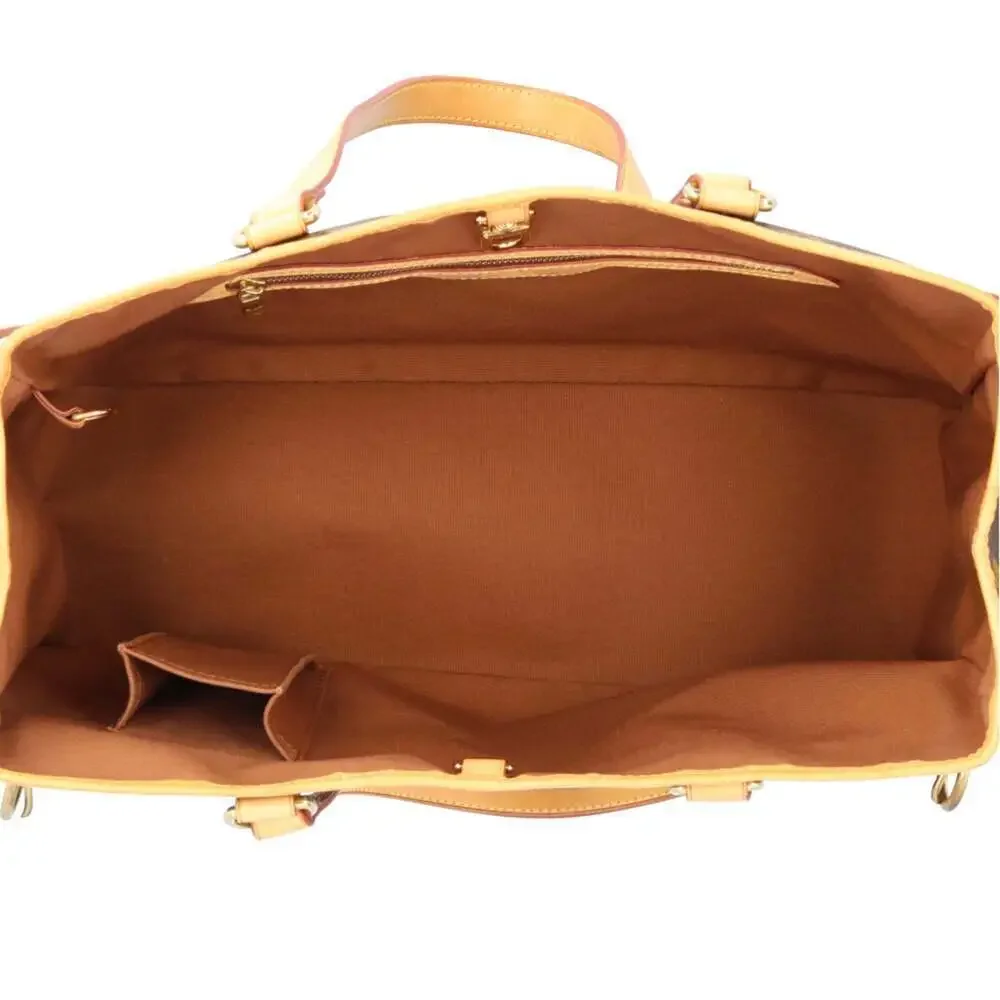 LOUIS VUITTON Brown Monogram Canvas Tote Bag